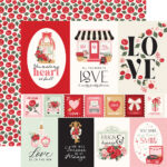 Carta Bella BE MINE MULTI JOURNALING CARDS 12"X12" Scrapbook Paper