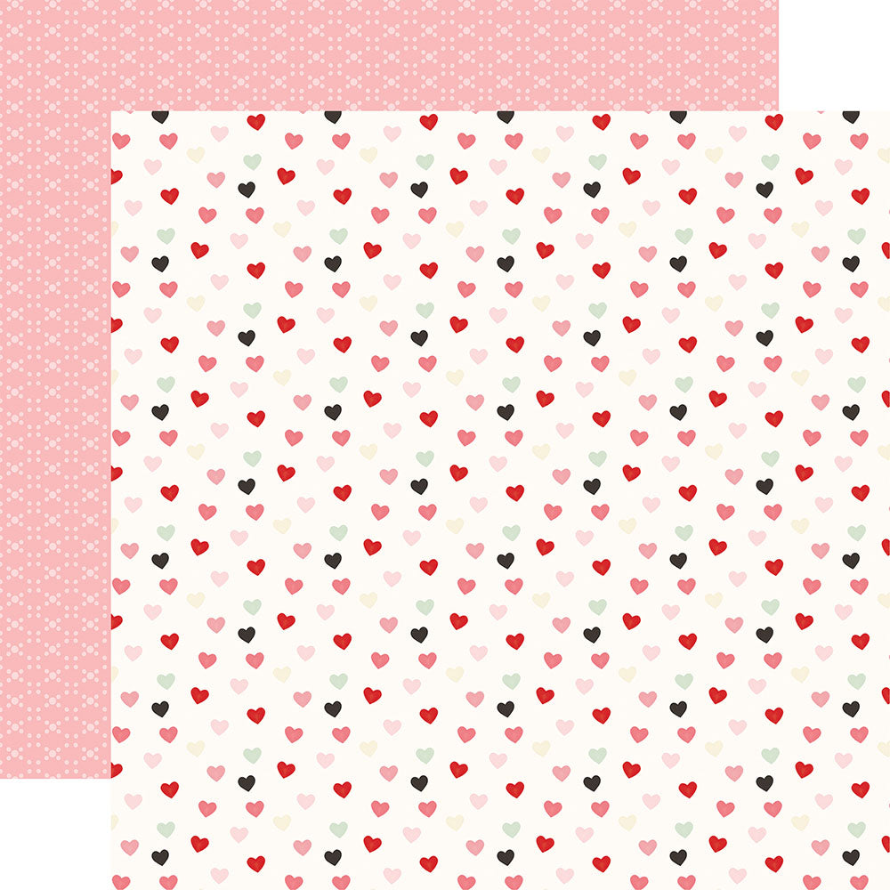 Carta Bella BE MINE YOU HAVE MY HEART 12"X12" Scrapbook Paper - Image 1