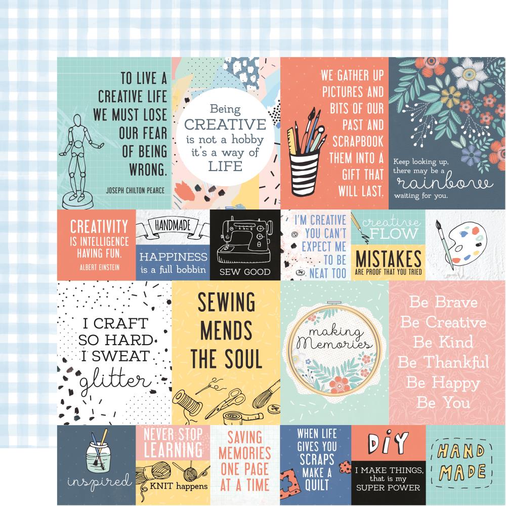 D31B7E8B-BA09-4F6C-951A-C3EC7E37B800 Kaisercraft Crafternoon Collection DIY 12"X12" Scrapbook Paper - Image 1