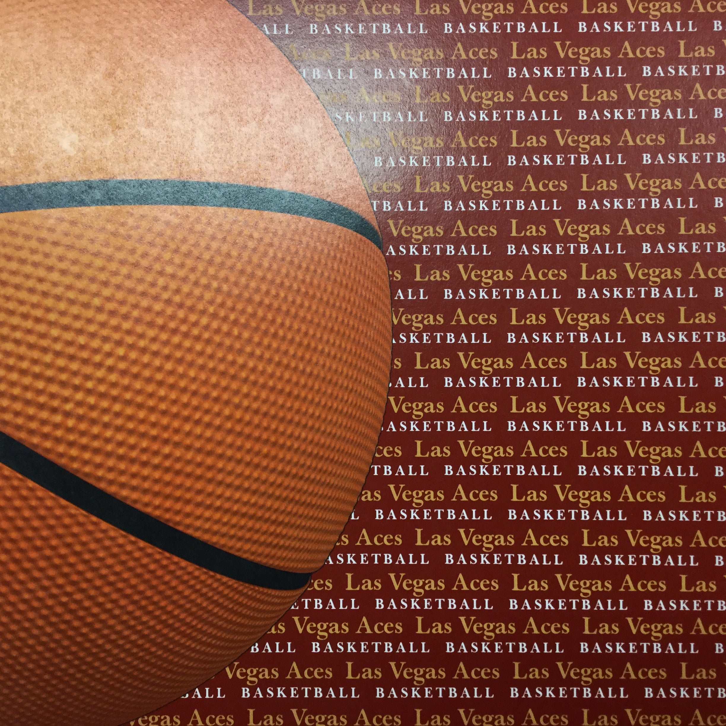 D32BE345-1B83-4C19-96D0-2ACD53491C78 LAS VEGAS ACES Basketball Custom Go Right 12X12 Sports Sheet - Image 1