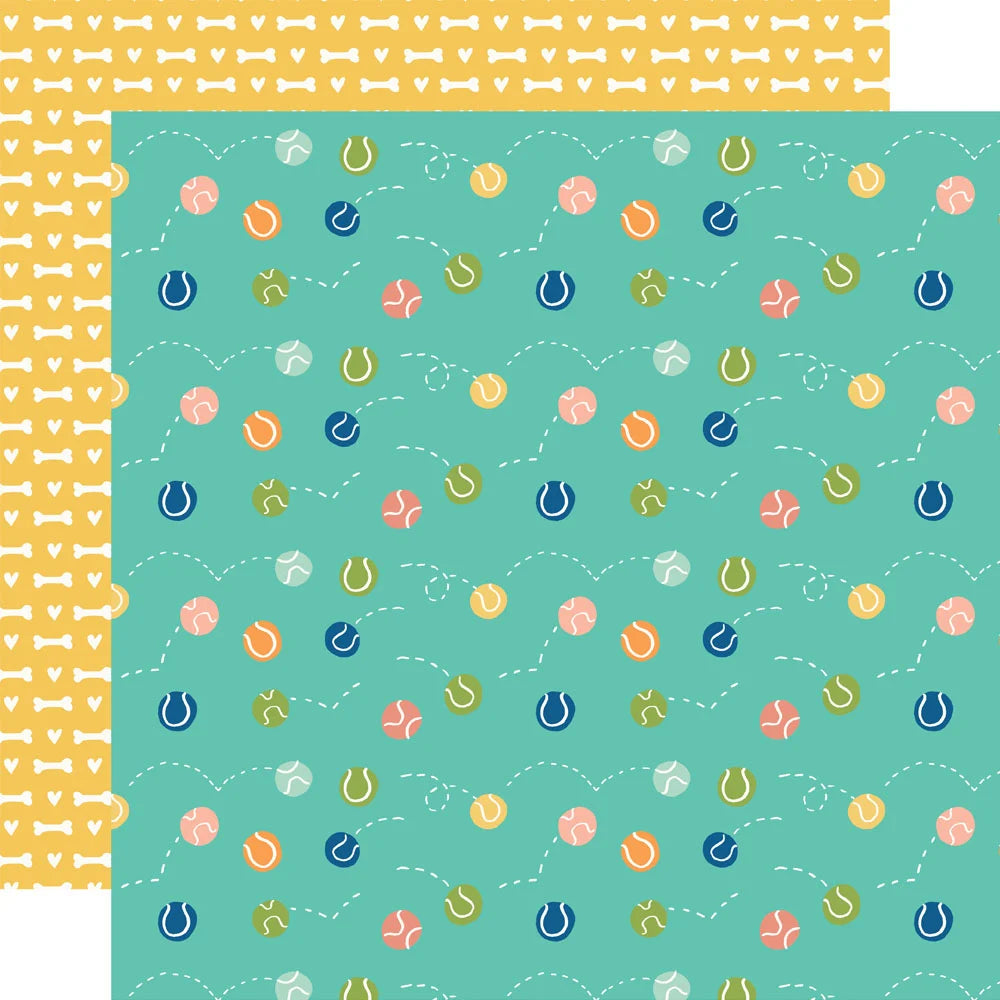 D5134701-B568-4DCE-B8E5-57F4F15C4FD9 Simple Stories FUR BABY DOG 12”X12” Scrapbook Paper - Image 1
