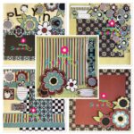 Premade SHES ON THE MOVE (5) 12”X12” Scrapbook Pages