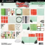 49 and Market Vicki Boutin MISTLETOE & MEMORIES 12”X12” Starters Paper Pack
