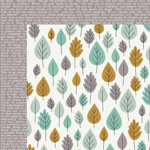 D621E34B-C611-48B1-BE49-3FAE3EC5E007 Kaisercraft Hide & Seek TREES 12X12 Scrapbook Paper - Image 1