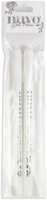 Nuvo WHITE Gel Pens 2pc