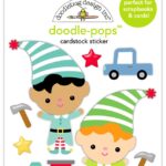Doodlebug Doodle-Pops Oh What Fun SANTA'S ELVES 3D Stickers