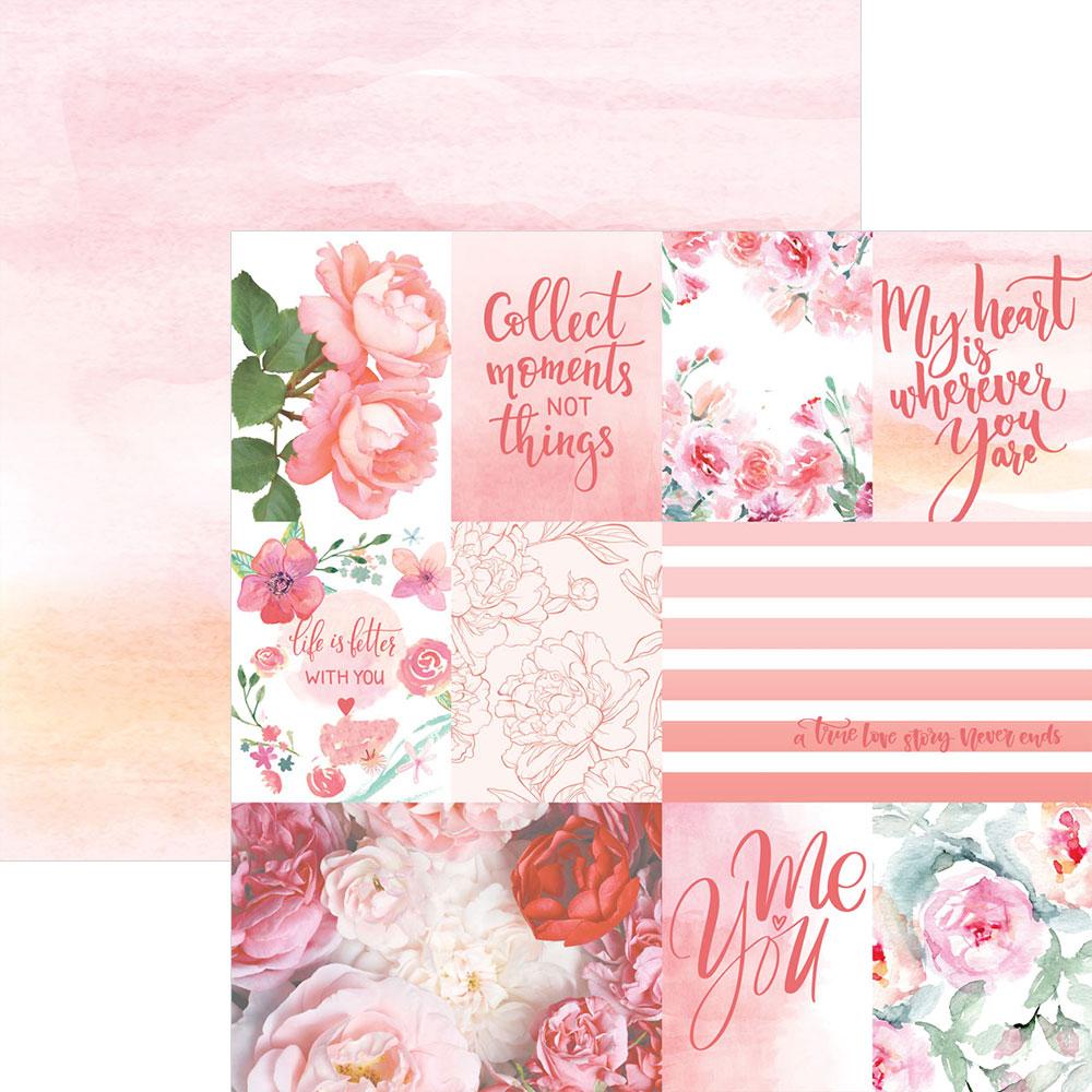 D8CD84DB-3CDF-431C-814D-8624E05BA3CA Paper House A TRUE LOVE STORY NEVER ENDS #1 12"X12" Scrapbook Sheet - Image 1