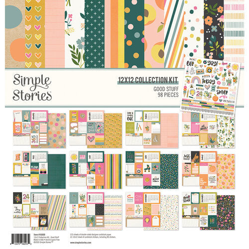 DAB0BBA9-AAAF-42F0-BE1C-44530F3EB878 Simple Stories GOOD STUFF 12"X12" Collection Kit - Image 1