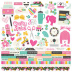 Simple Stories CRAFTY BABE Cardstock Stickers 79pc