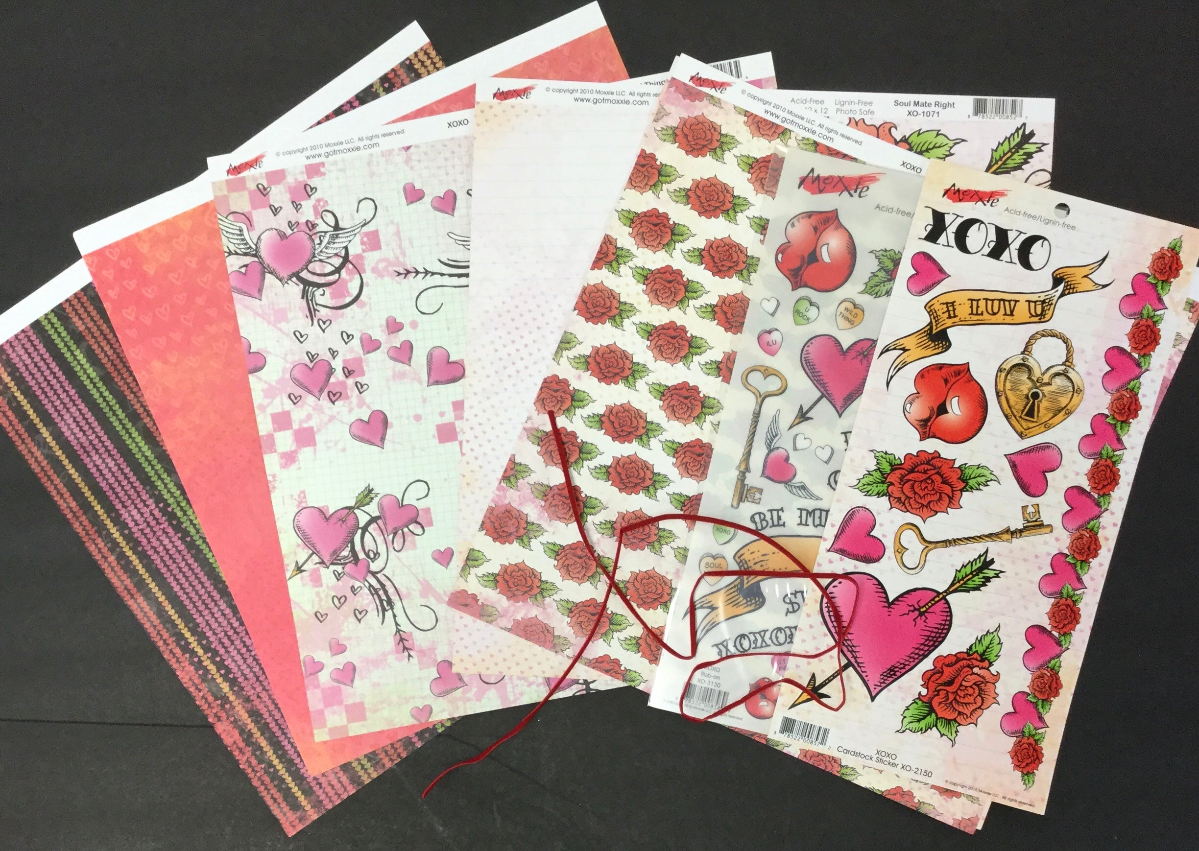 DBC71784-6EA9-46F2-8A05-C1B252FCE66C Moxxie XOXO Paper Pack 8pc - Image 1