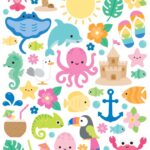 Doodlebug SUMMER FUN Icons Cardstock Stickers