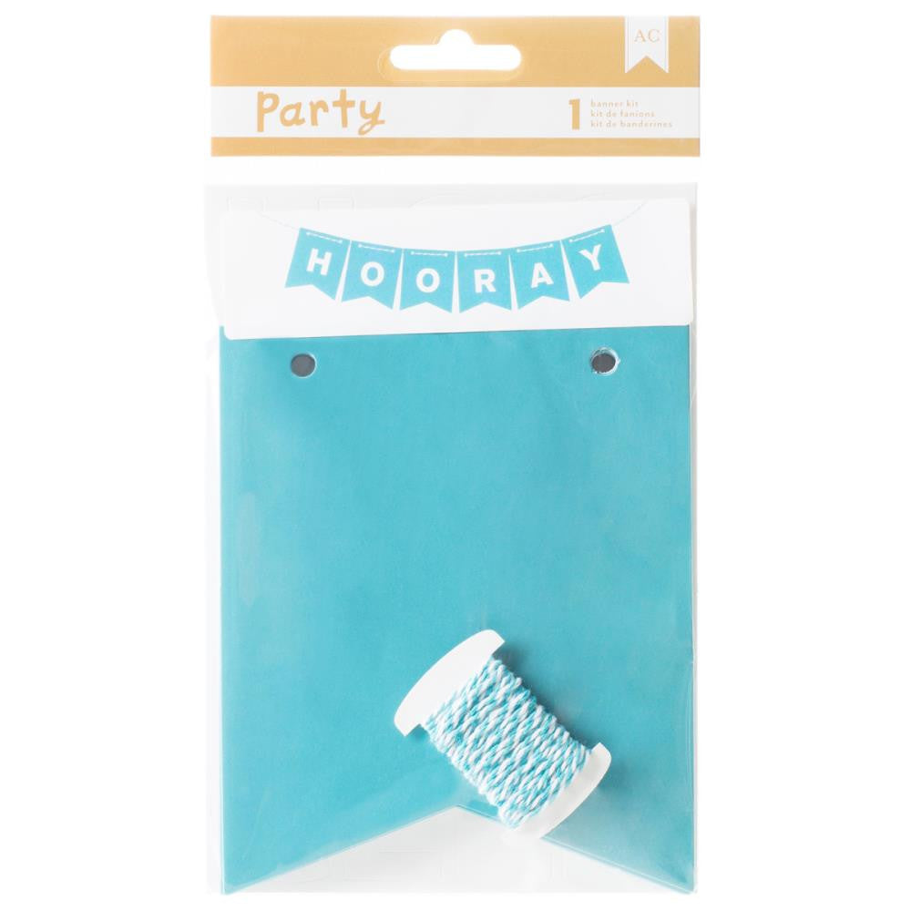 DIY_Party_Banner_Kit_Blue_White American Crafts DIY Party Banner Kit Blue & White - Image 1