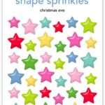 Doodlebug Oh What Fun CHRISTMAS EVE Shape Sprinkles 48pc