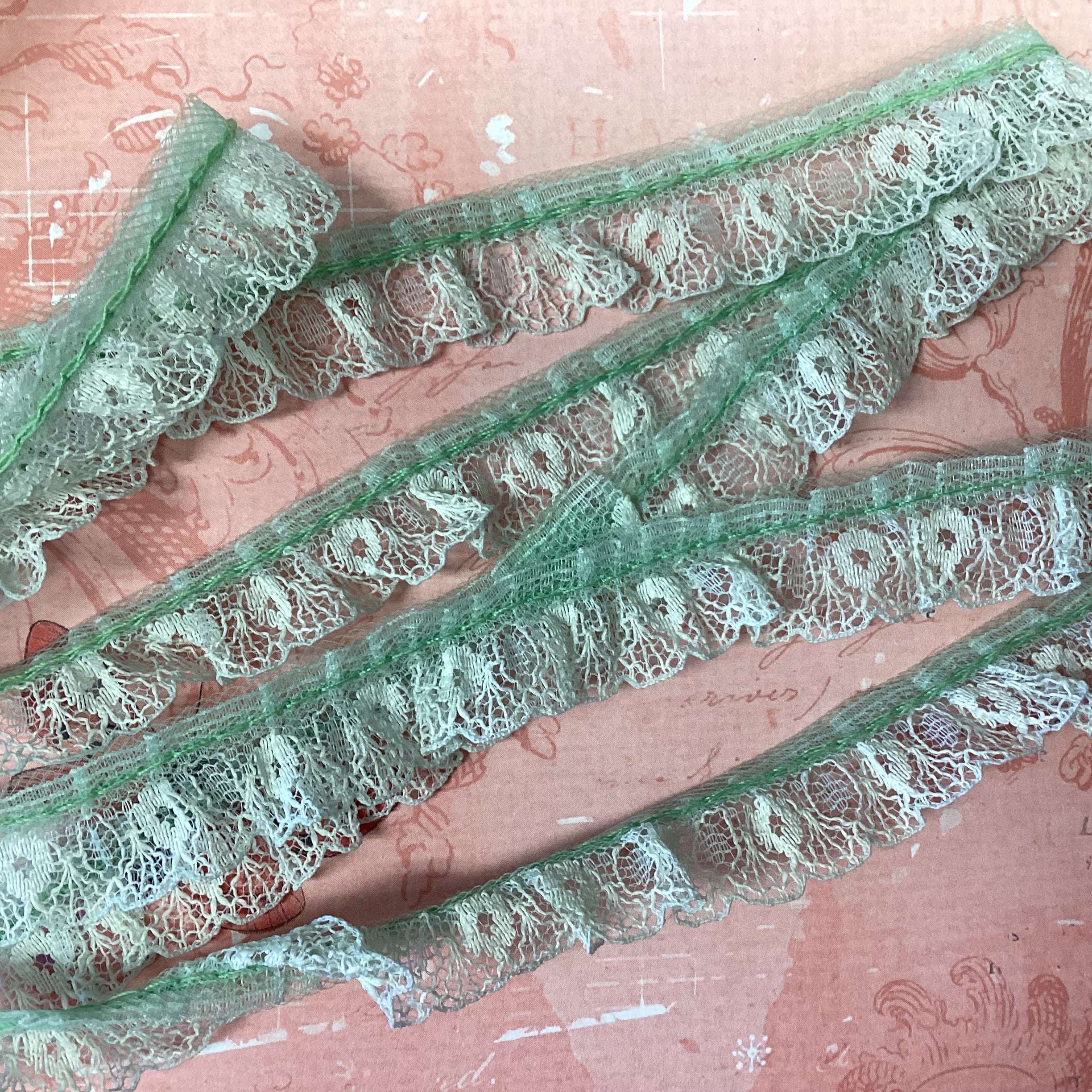 E1A06B0D-6EE0-48F2-A72C-D241667B2C4A Scrapbooksrus Vintage Lace Ribbon Trim - Image 1