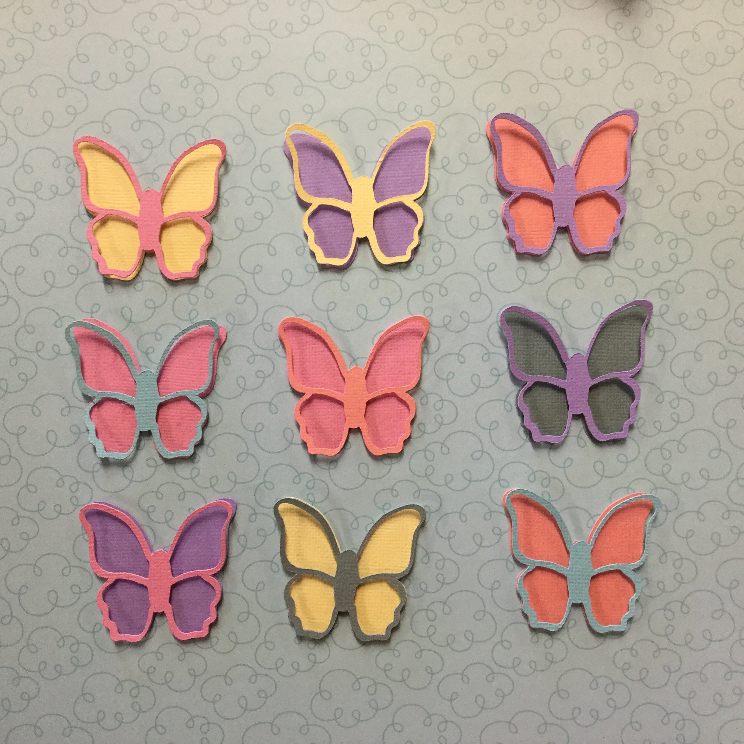 E6255CC8-F791-4C2F-860E-872B935E7EAD BUTTERFLY Custom Scrapbook Die Cut - Image 1