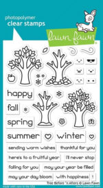 Lawn Fawn TREE BEFORE ‘N AFTERS Stamp & Die Set