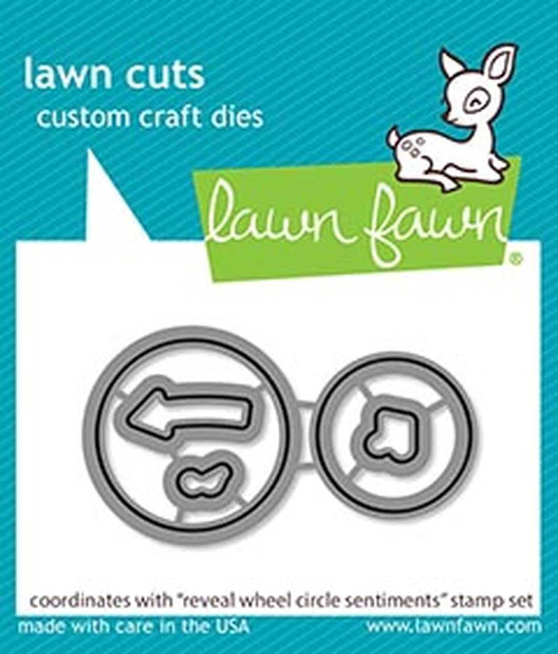 EB271CEF-8D8E-4F49-966D-99E72DC741BD Lawn Cuts REVEAL WHEEL CIRCLE SENTIMENTS Custom Craft Die 5pc - Image 1
