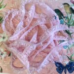 Scrapbooksrus Vintage Lace PINK TINY LOOP Ribbon Trim 5/8”X1yd