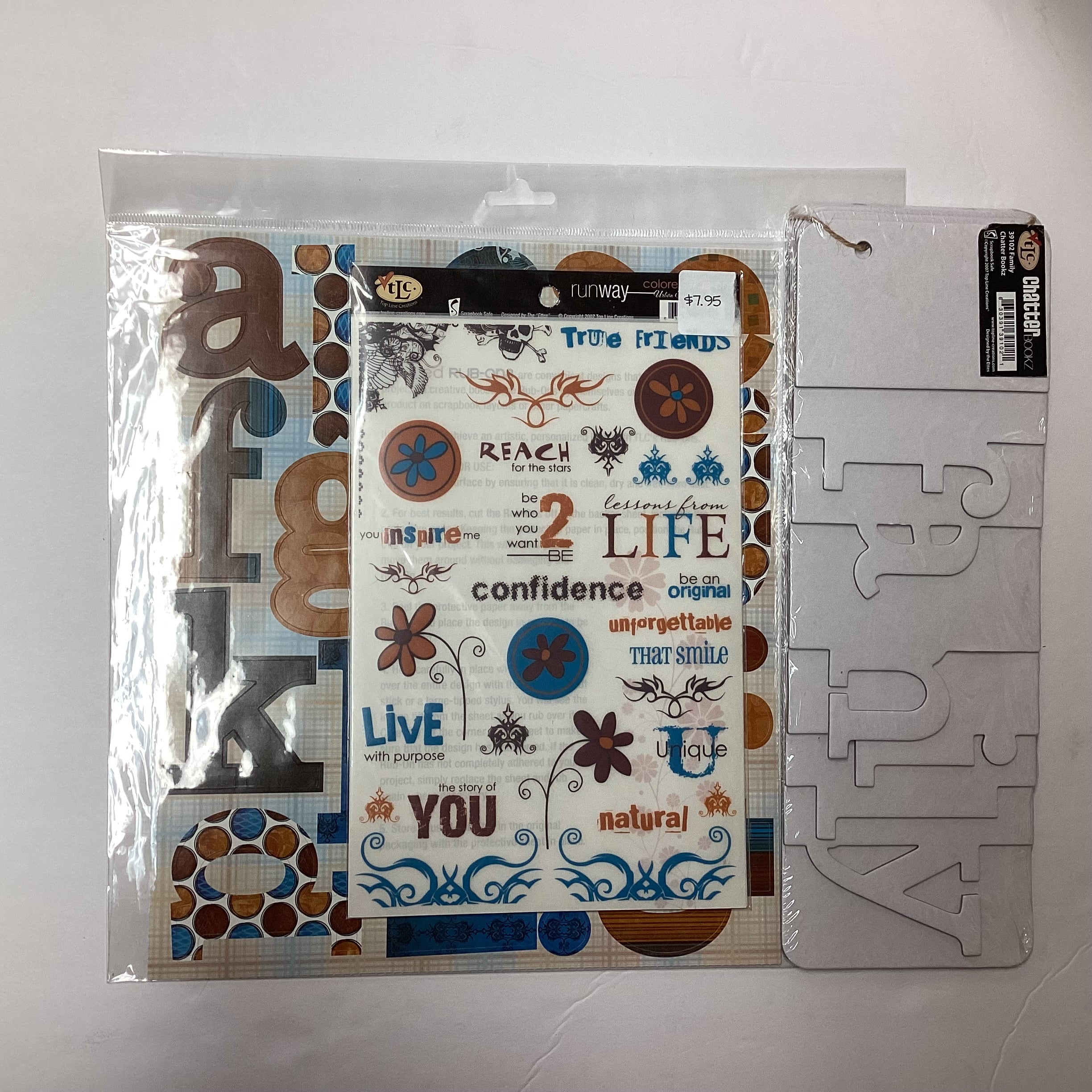 EE07A3D4-C195-405F-87B2-D4573CAB1EDB TLC FAMILY Chatter Bookz Chipboard Scrapbook Album 39102 - Image 1