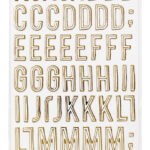 Thickers Crate Paper Maggie Holmes CAROUSEL Foil Letter Stickers