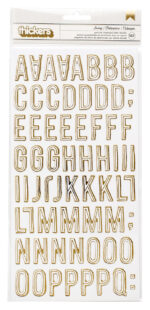 Thickers Crate Paper Maggie Holmes CAROUSEL Foil Letter Stickers