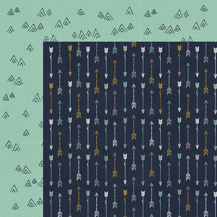 F0BCE644-5211-4C77-907E-0C368A7F256B Kaisercraft Hide & Seek MOUNTAINS 12X12 Scrapbook Paper - Image 1