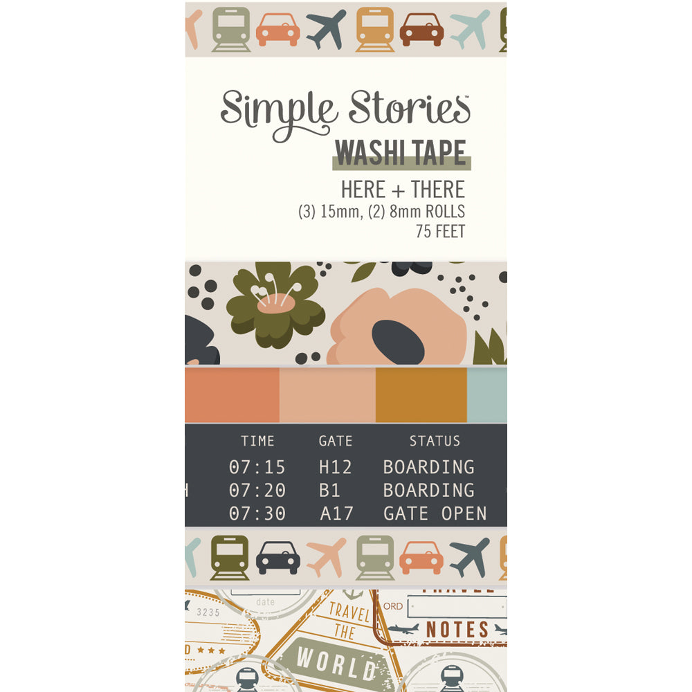 F1009FCE-F2D3-4F96-B4E1-199EF351E772 Simple Stories HERE + THERE Washi Tape - Image 1