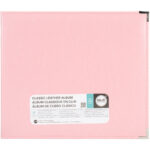 We R Classic Leather Album PRETTY PINK 12"X12" D Ring Memory Scrapbook