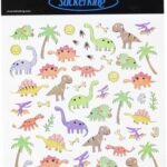 Sticker King DINOS Dinosaurs Foil Stickers 60pc