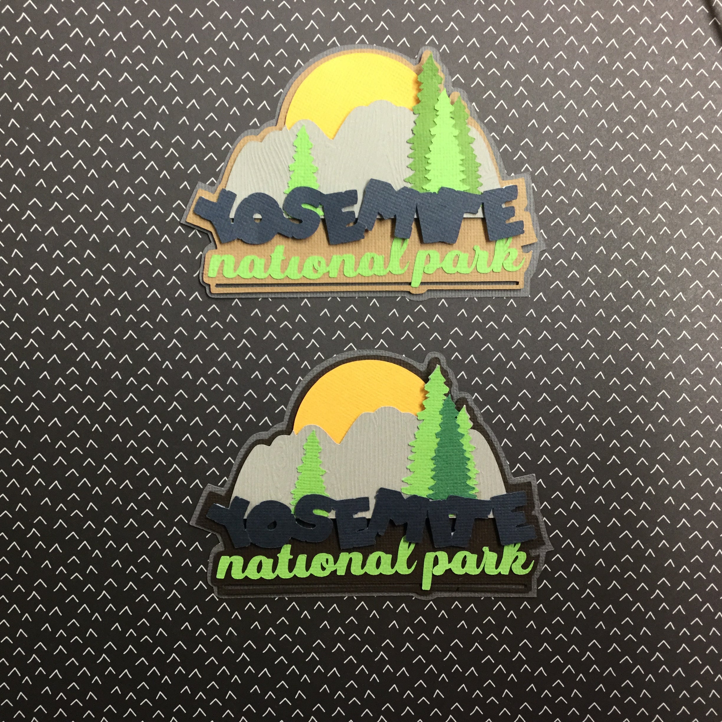 F84CB87D-144E-42CA-B683-C1CFB7848E1C YOSEMITE National Park Scrapbook Die Cuts - Image 1