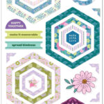 Pinkfresh Paige Evans LOVELY LANE Chipboard Stickers 34pc
