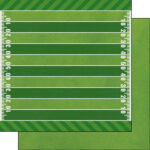 FOOTBALL LIFE 5A 12x12 Scrapbook Paper