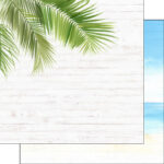 VACAY CORNER FRONT & BEACH LEFT 12"X12" Scrapbook Paper