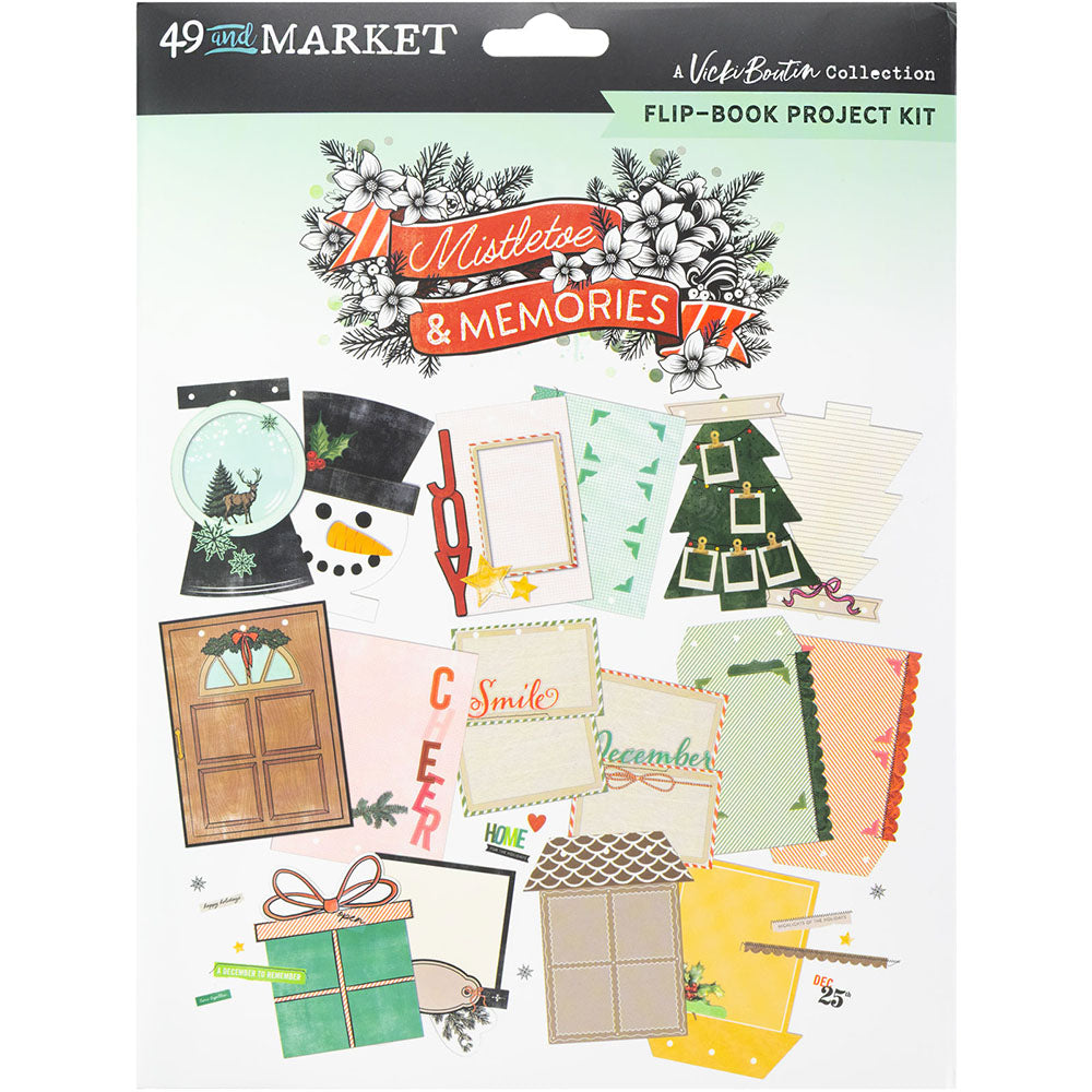 FF4B9F22-3A84-4D7F-BD2A-1493A7B592E5 49 and Market Vicki Boutin MISTLETOE & MEMORIES Flip-Book Project Kit - Image 1