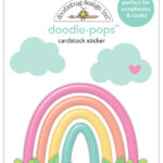 Doodlebug Doodle-Pops RAINBOW GARDEN 3D Stickers