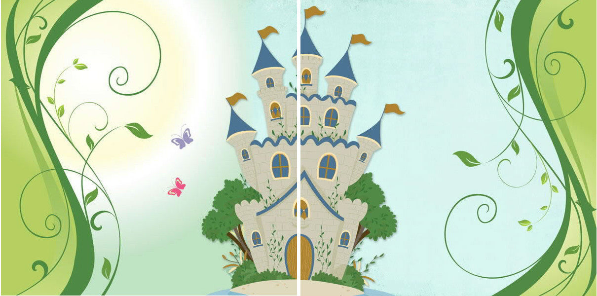 Fairytale_Castle_Paper Disney FAIRYTALE CASTLE 12"X12" Scrapbook 2 Paper Sheet - Image 1