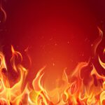 Scrapbooksrus FIRE FLAMES RED 12”X12” Scrapbook Paper