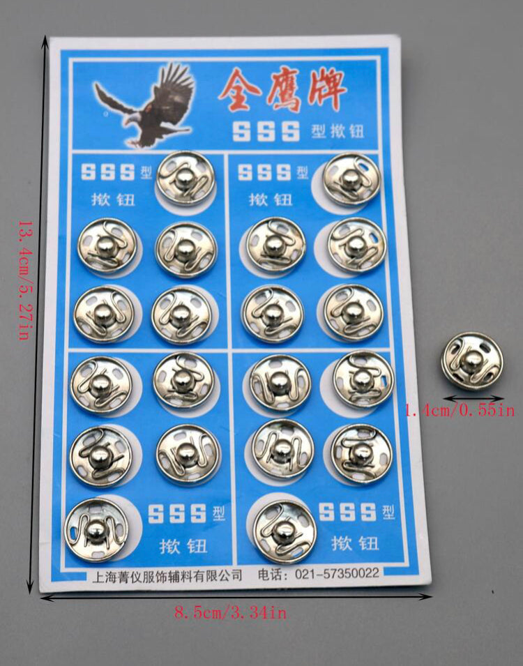 FullSizeRender_d2d84e6b-452b-4095-9234-34683370e112 Metallic SNAP FASTENERS 20pc Hidden Button - Image 1