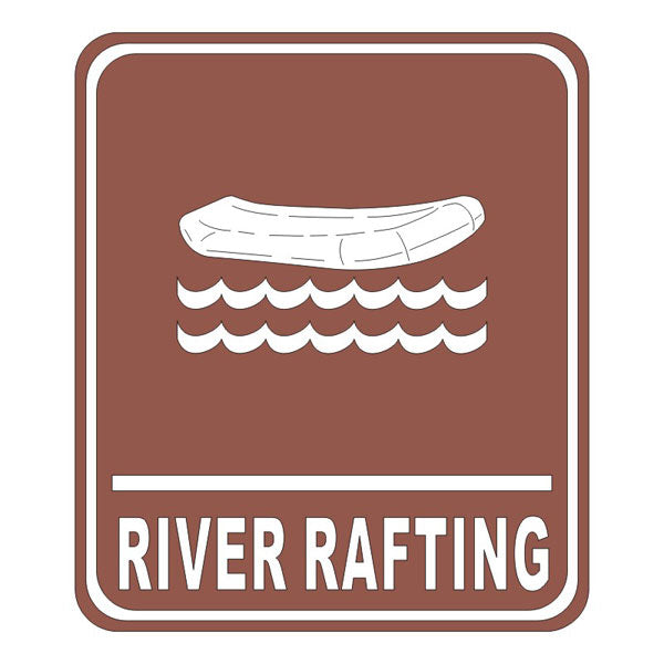 IMG-2431 RIVER RAFTING SIGN Laser DieCut Outdoor Trail Embellishment - Image 1