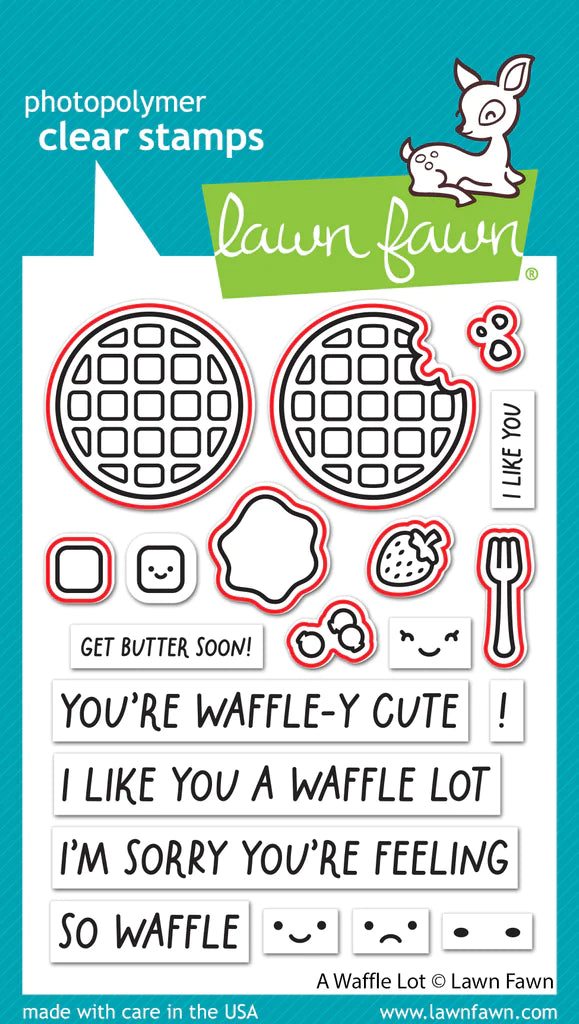 IMG-3129 Lawn Fawn A WAFFLE LOT Clear Stamps & Dies Set 28pc - Image 1