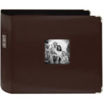 Pioneer Sewn Frame Extra Large BROWN Leatherette 3-Ring 12"X12" Memory Scrapbook Album