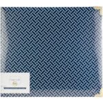 Project Life Becky NAVY WEAVE Printed D-Ring Album 12"X 12" Scrapbook