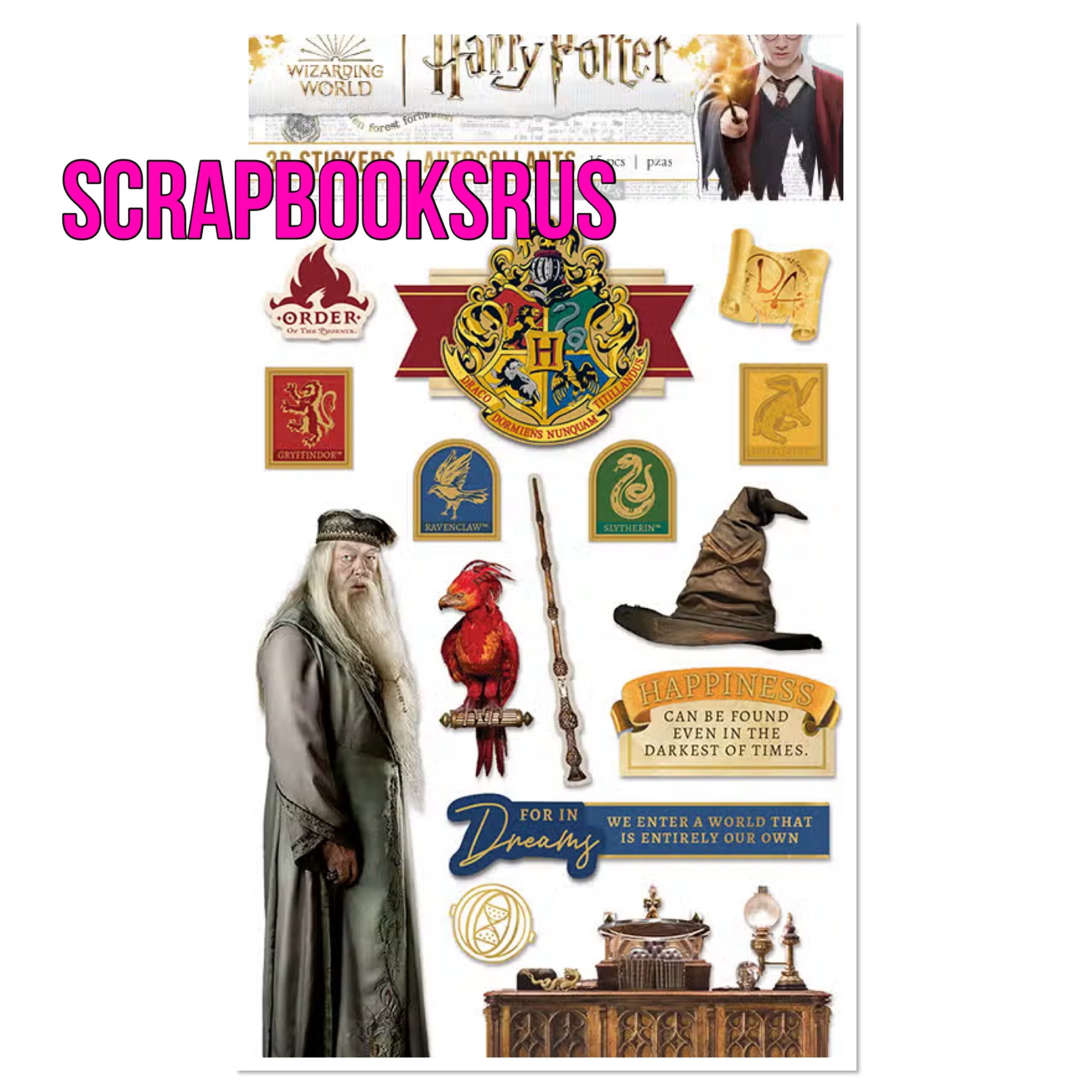 IMG-3856 Paper House Wizarding World Harry Potter DUMBLEDORE 3D Stickers - Image 1