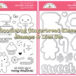 Doodlebug GINGERBREAD KISSES Stamps & Dies Set