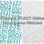 Thickers SUNNY Glitter Foam Letter Stickers