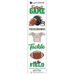 Sports FOOTBALL CRAFT STICKERS Laser Cut 7pc