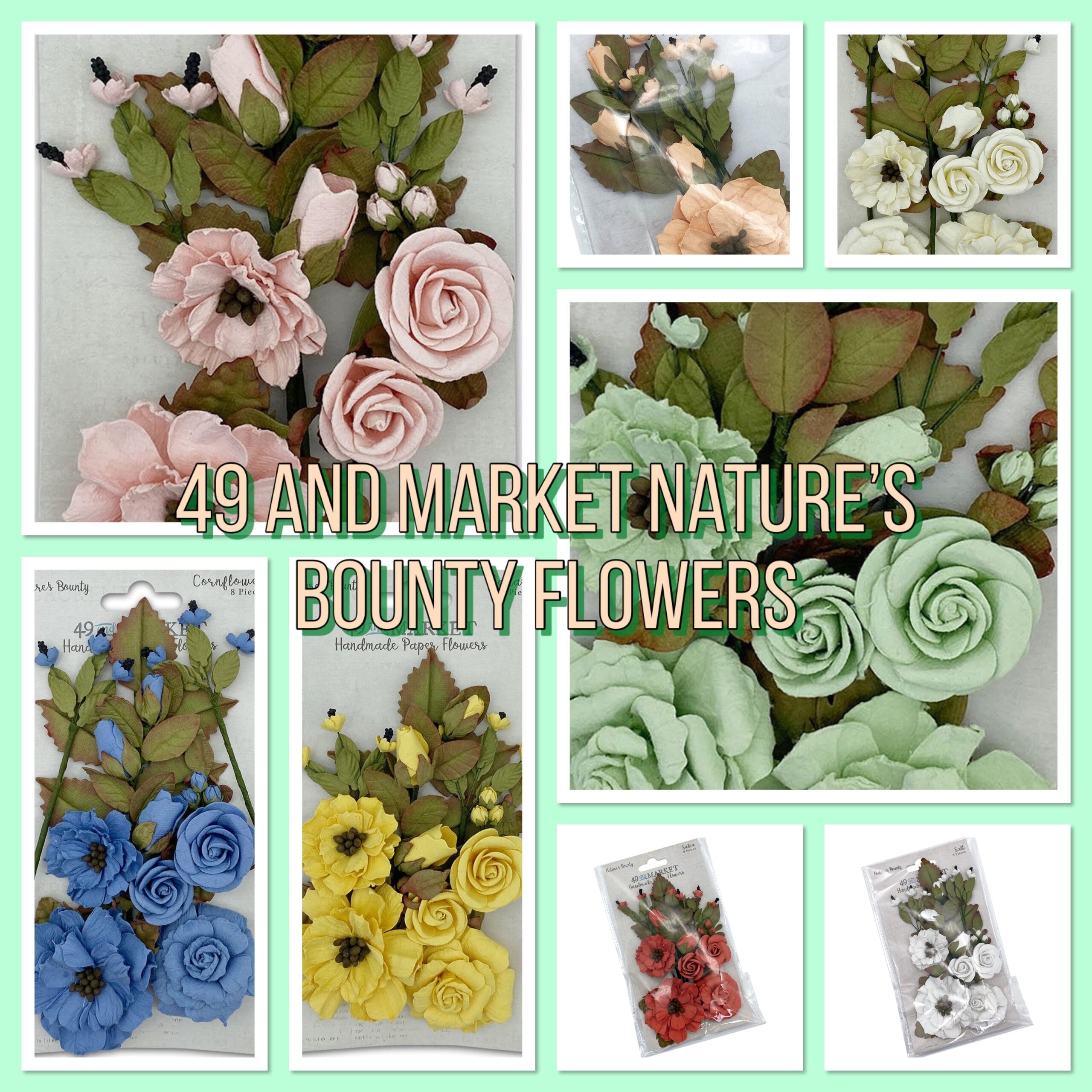 IMG-4517 49 and Market NATURE’S BOUNTY Handmade Paper Flowers - Image 1