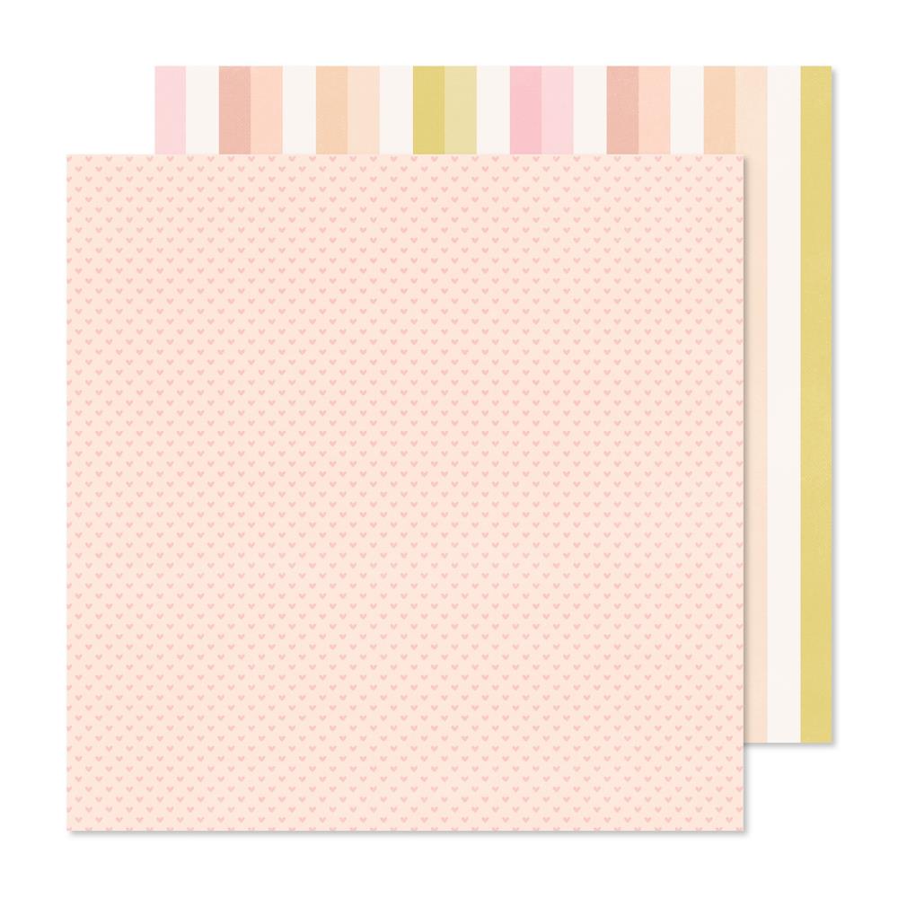 IMG-5701 Crate Paper GINGHAM GARDEN LOVE THIS 12”X12” Scrapbook Paper - Image 1