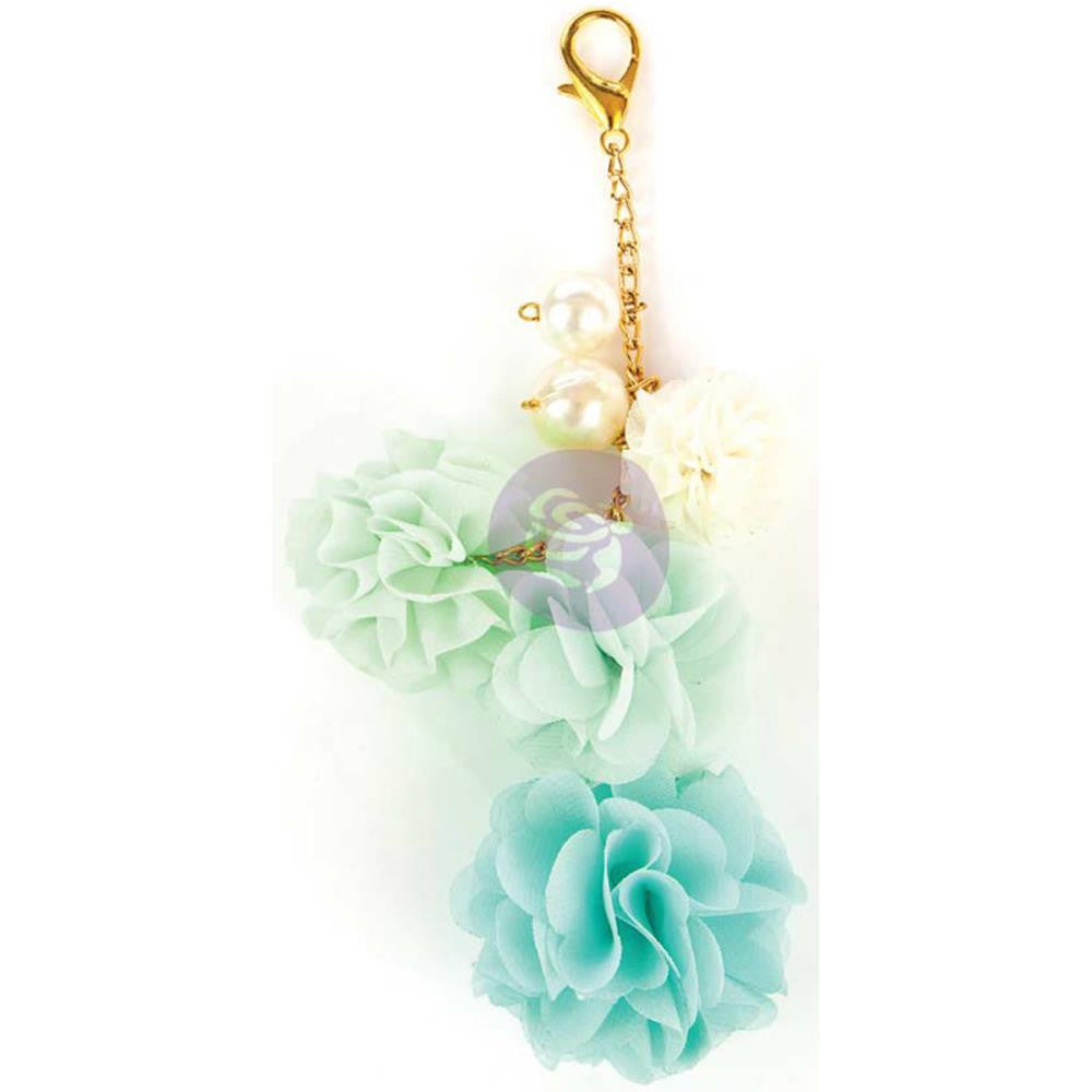 IMG_0942 My Prima Planner TASSELS MINT Flower Book Clip - Image 1