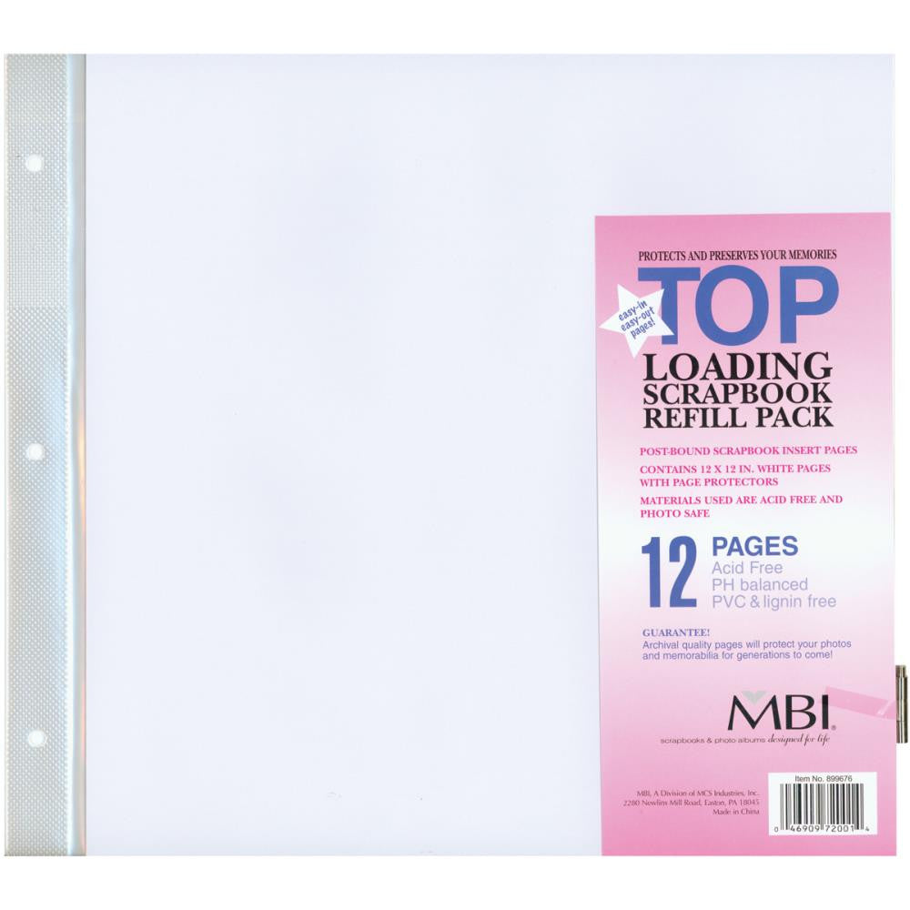 IMG_1580 MBI 12"X12" TOP LOADING Scrapbook Page Protectors Refill Pack - Image 1